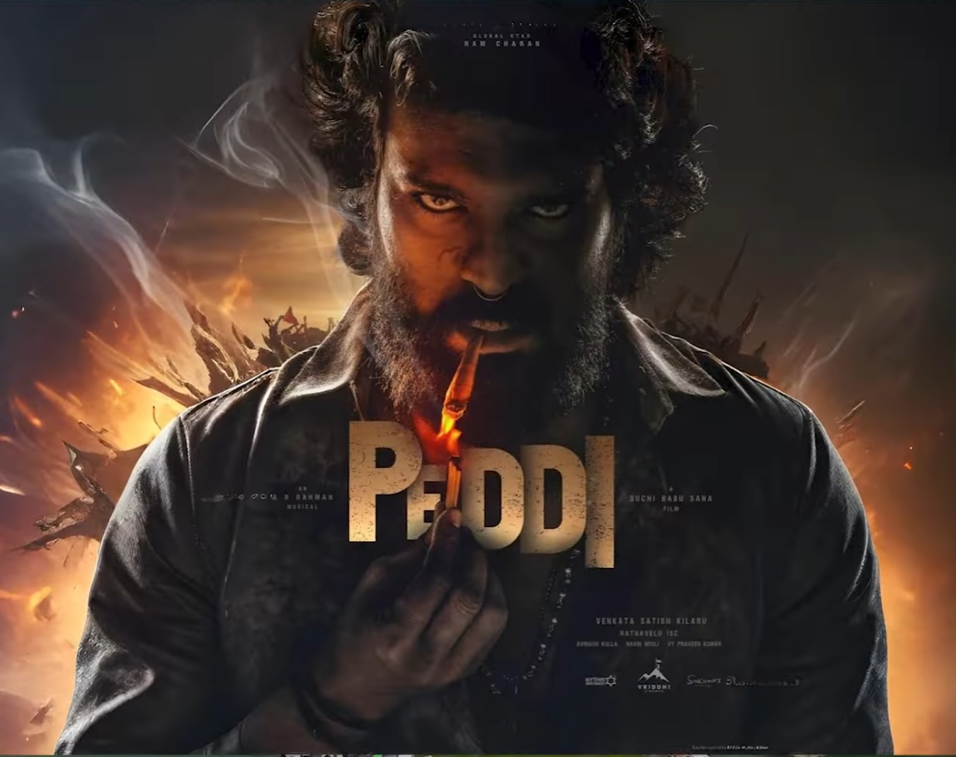 Peddi First-Look Poster: Ram Charan’s Bold Transformation Stuns Fans!